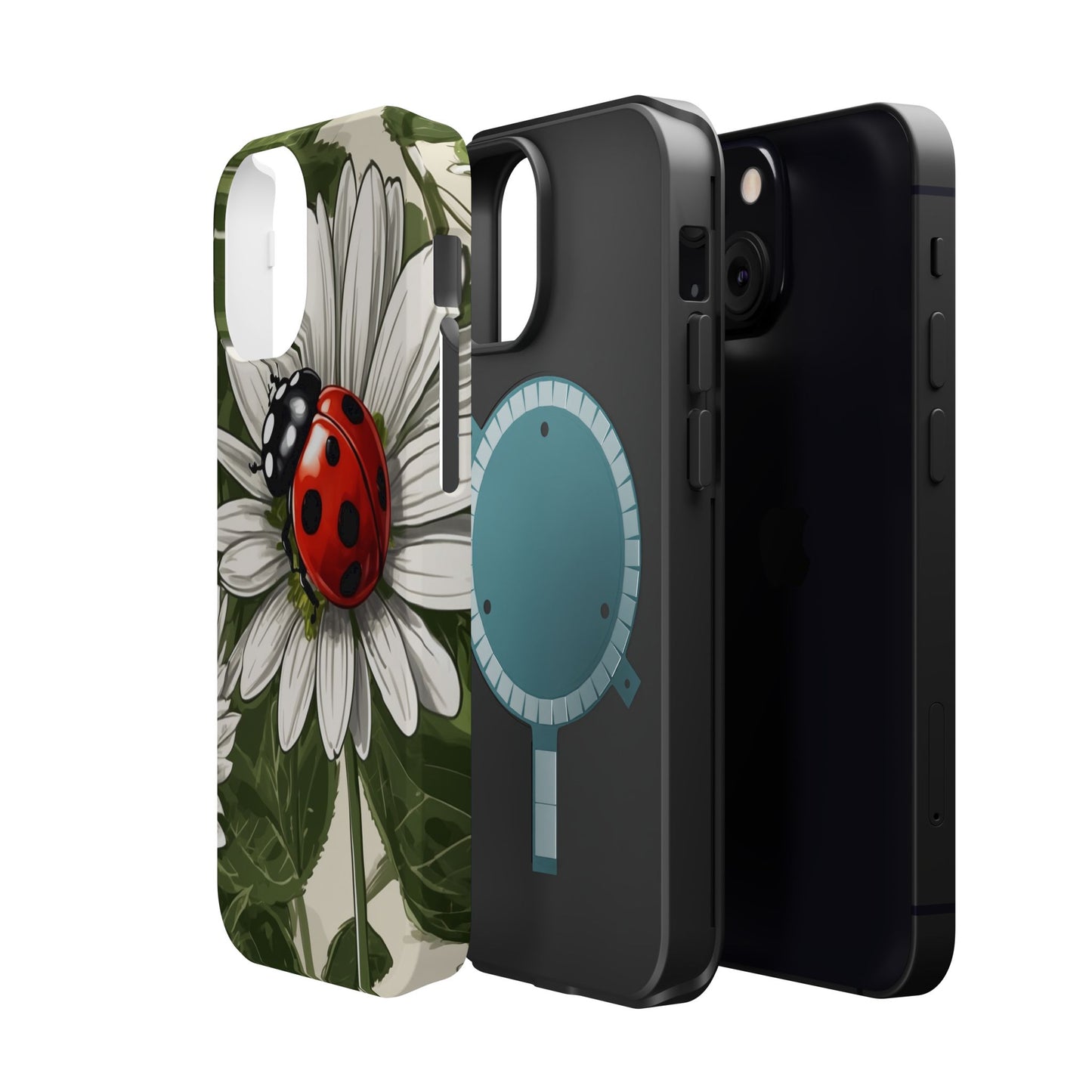 Ladybug & Daisy Garden Charm - MagSafe iPhone Case