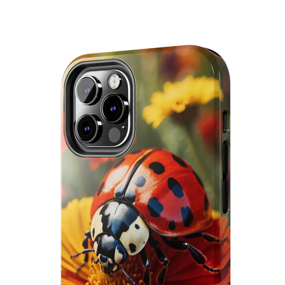 Ladybug on Orange Daisy - iPhone Series Case