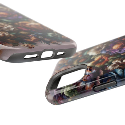 Floral Elegance MagSafe Compatible iPhone Case – Protective Dual-Layer Design with Vibrant Full-Wrap Print