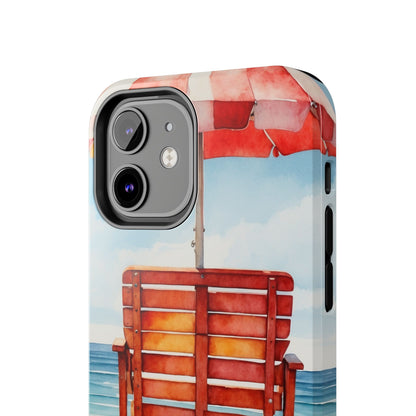 Beachfront Sunset Lounge iPhone Case – Rearview Edition