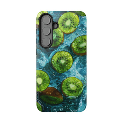 Tropical Kiwi Splash Samsung Galaxy  Case – Tough Dual-Layer, Vibrant Summer Design