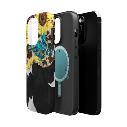 Rustic Sunflower Leopard Glam - MagSafe iPhone Series Case