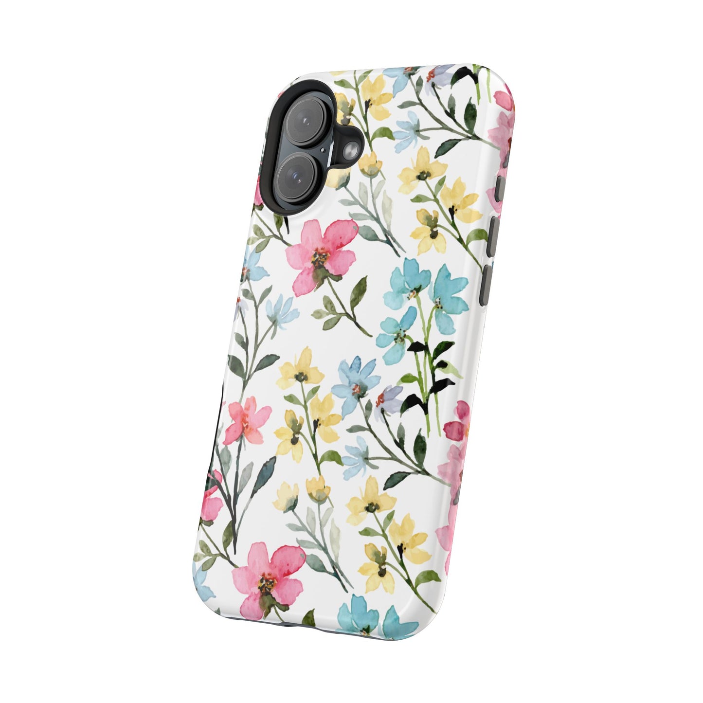 Watercolor Floral Bliss – MagSafe Case with Pastel Flower Design