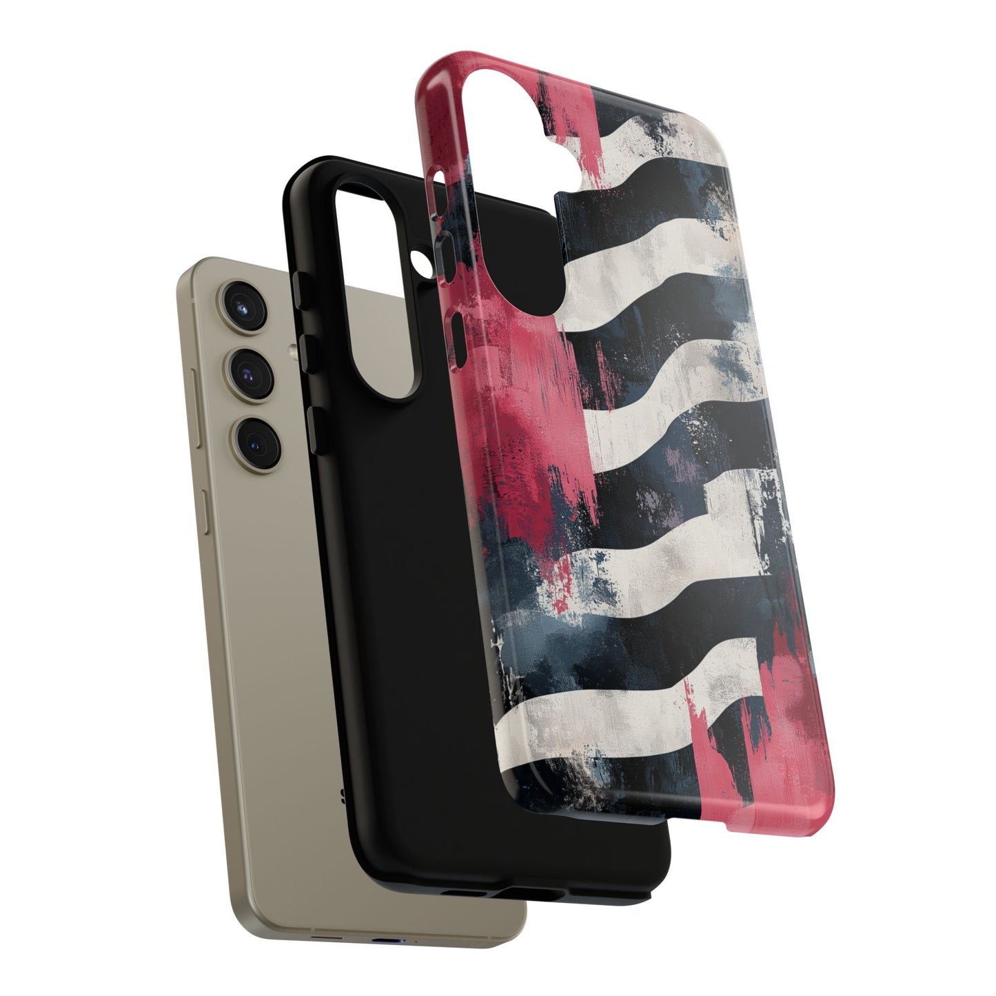 Blood Zebra Samsung Case – Bold Red & Black Pattern