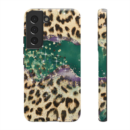 Emerald Glitter Leopard Print - iPhone Series Case