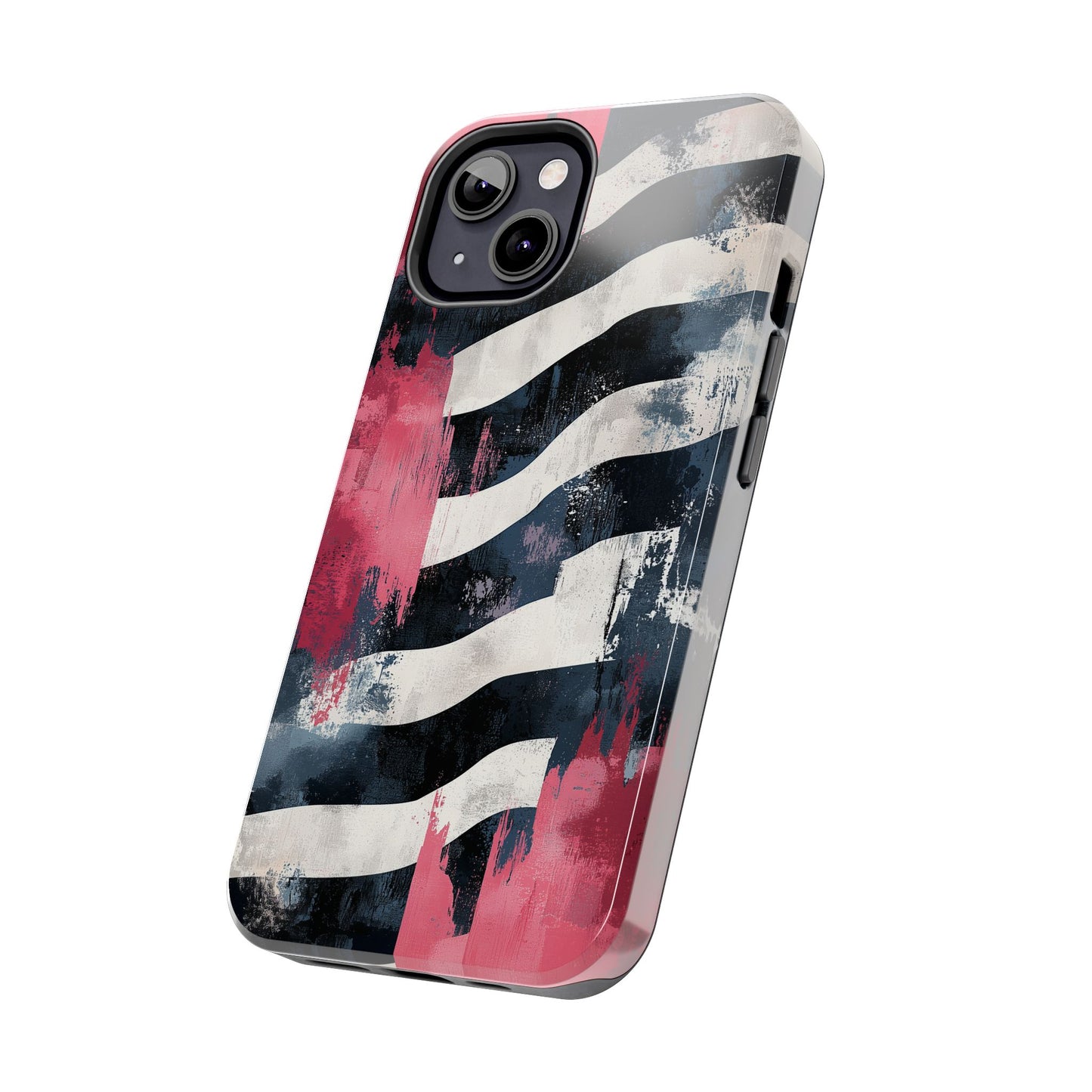 Blood Zebra iPhone Case – Bold Red & Black Pattern