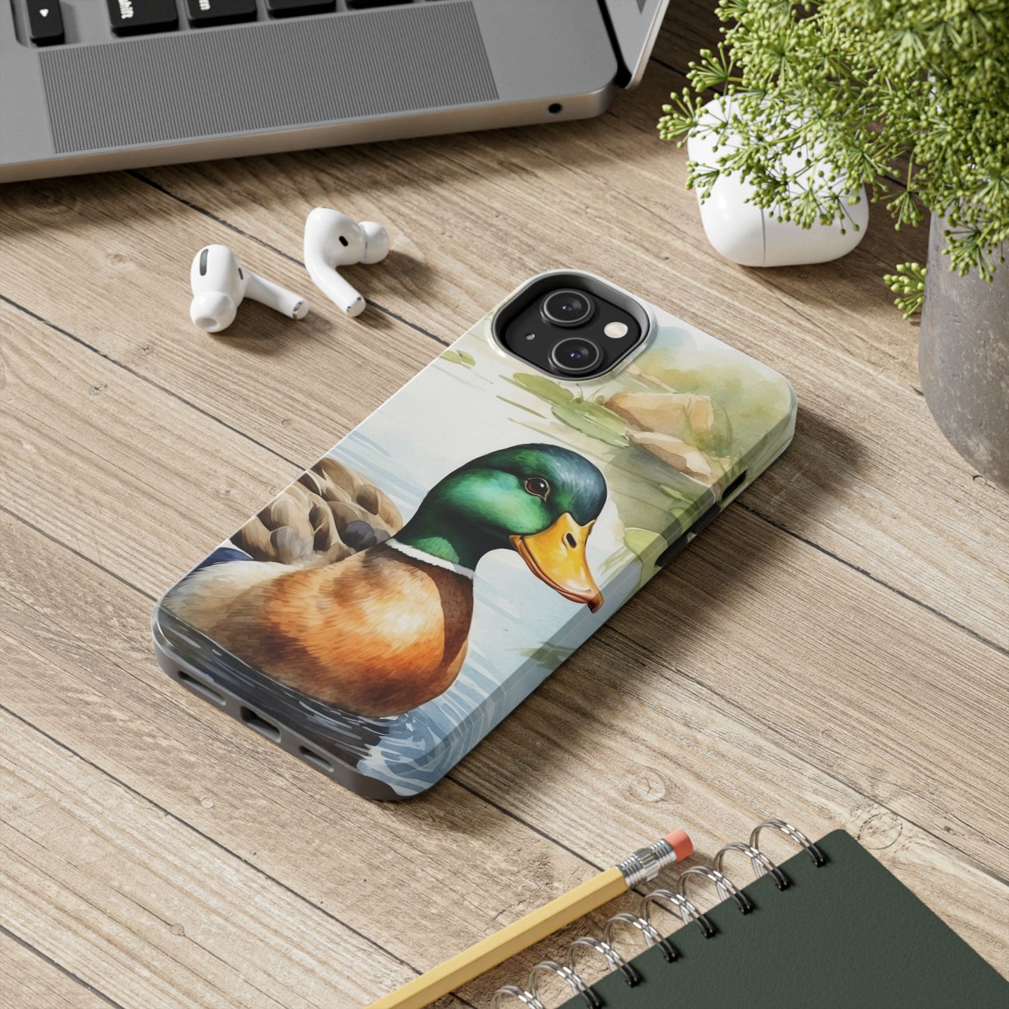 Serene Duck Reflection - iPhone Case