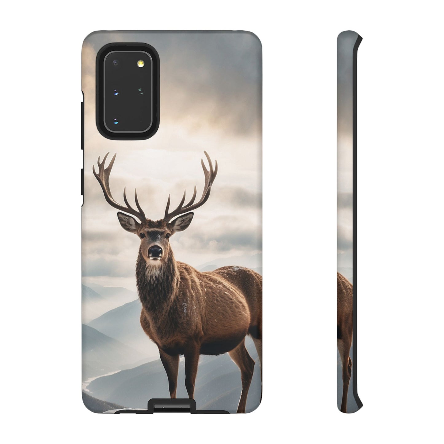 Alpine Majesty: Stag in Snow – Samsung Galaxy Case