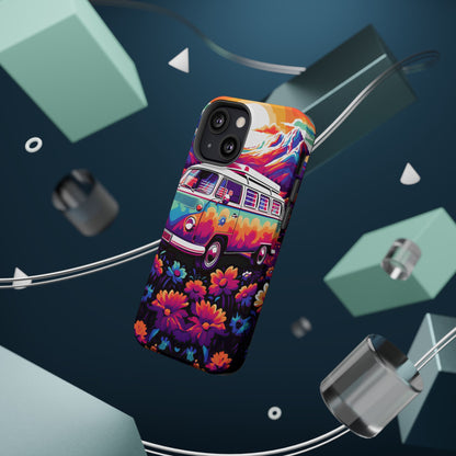 Groovy Floral Sunset Van – MagSafe iPhone Series Case