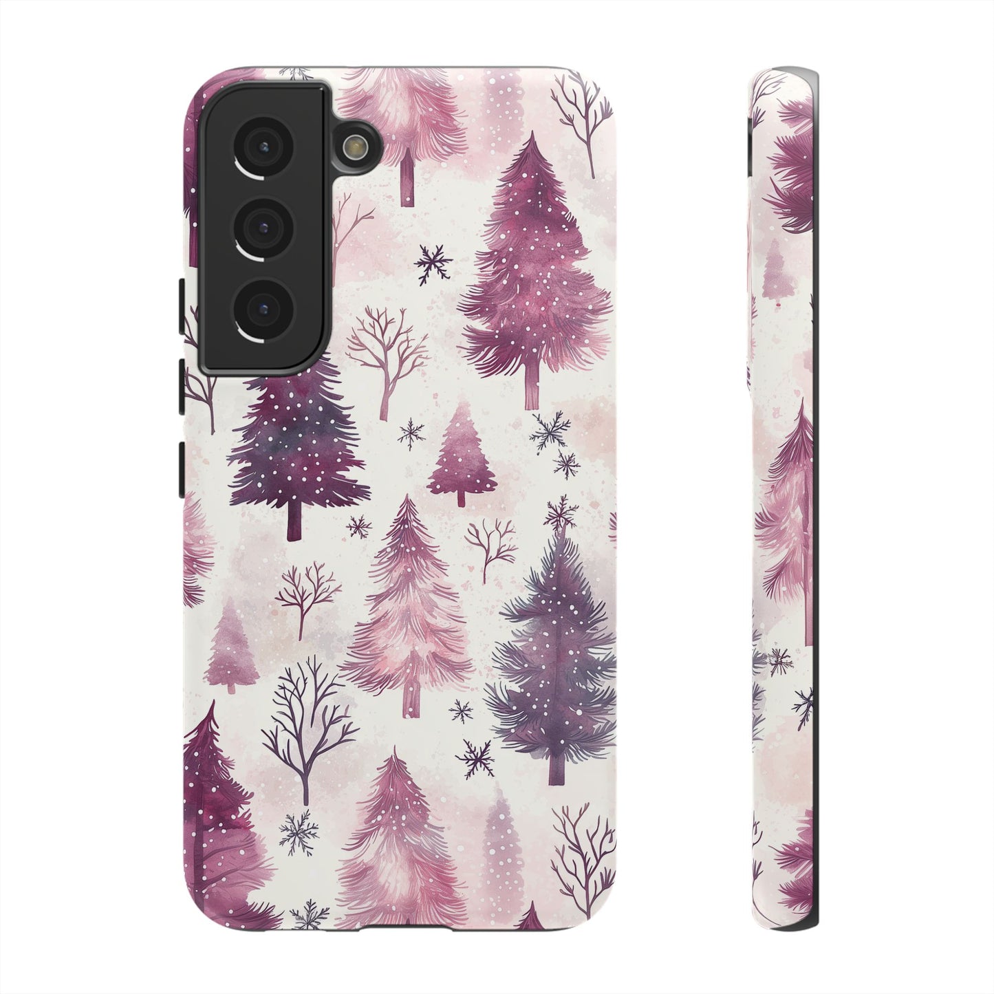 Winter Wonderland Purple Christmas Trees –Samsung Galaxy Series Case