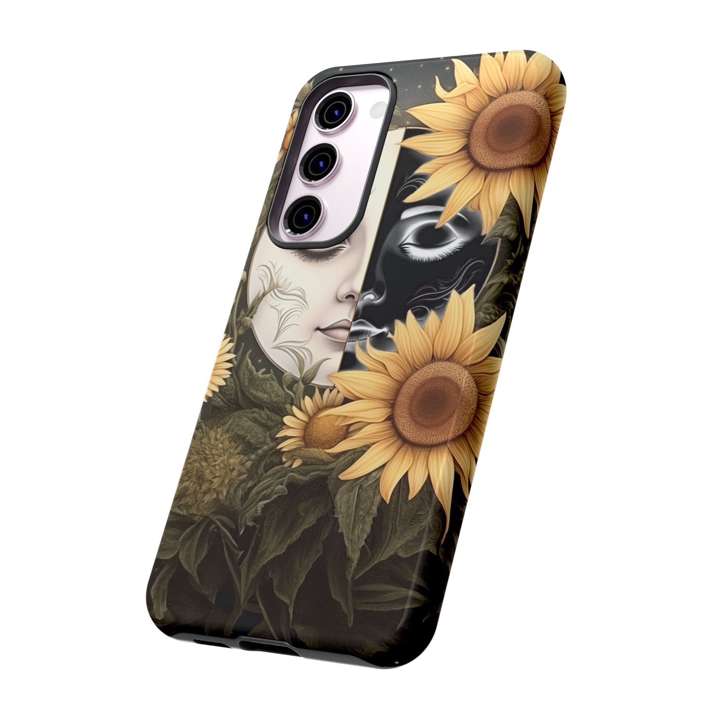 Sunflower Moon and Stars Samsung Galaxy Case – Ethereal Art Design