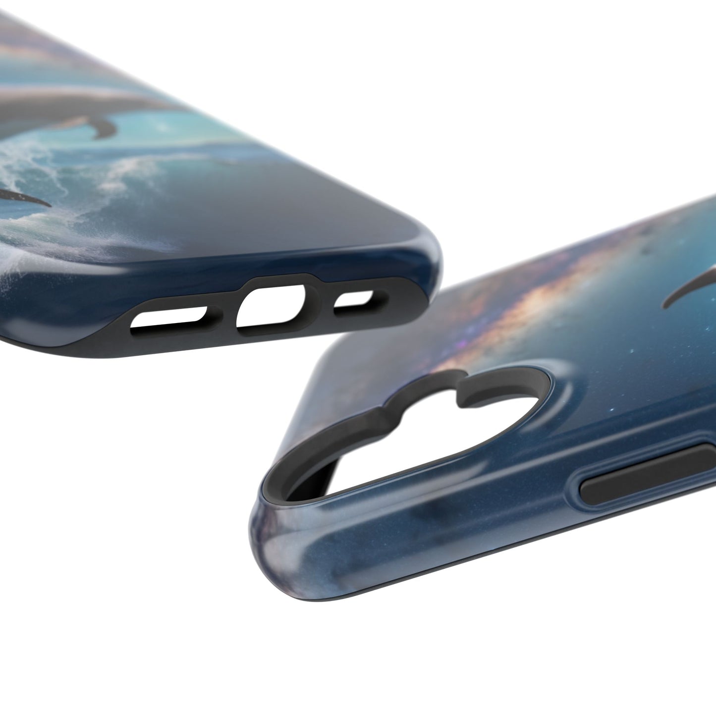 Dolphin Galaxy Splash - MagSafe-Compatible Case