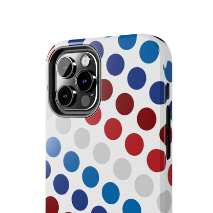 Patriotic Polka Dots - iPhone Case