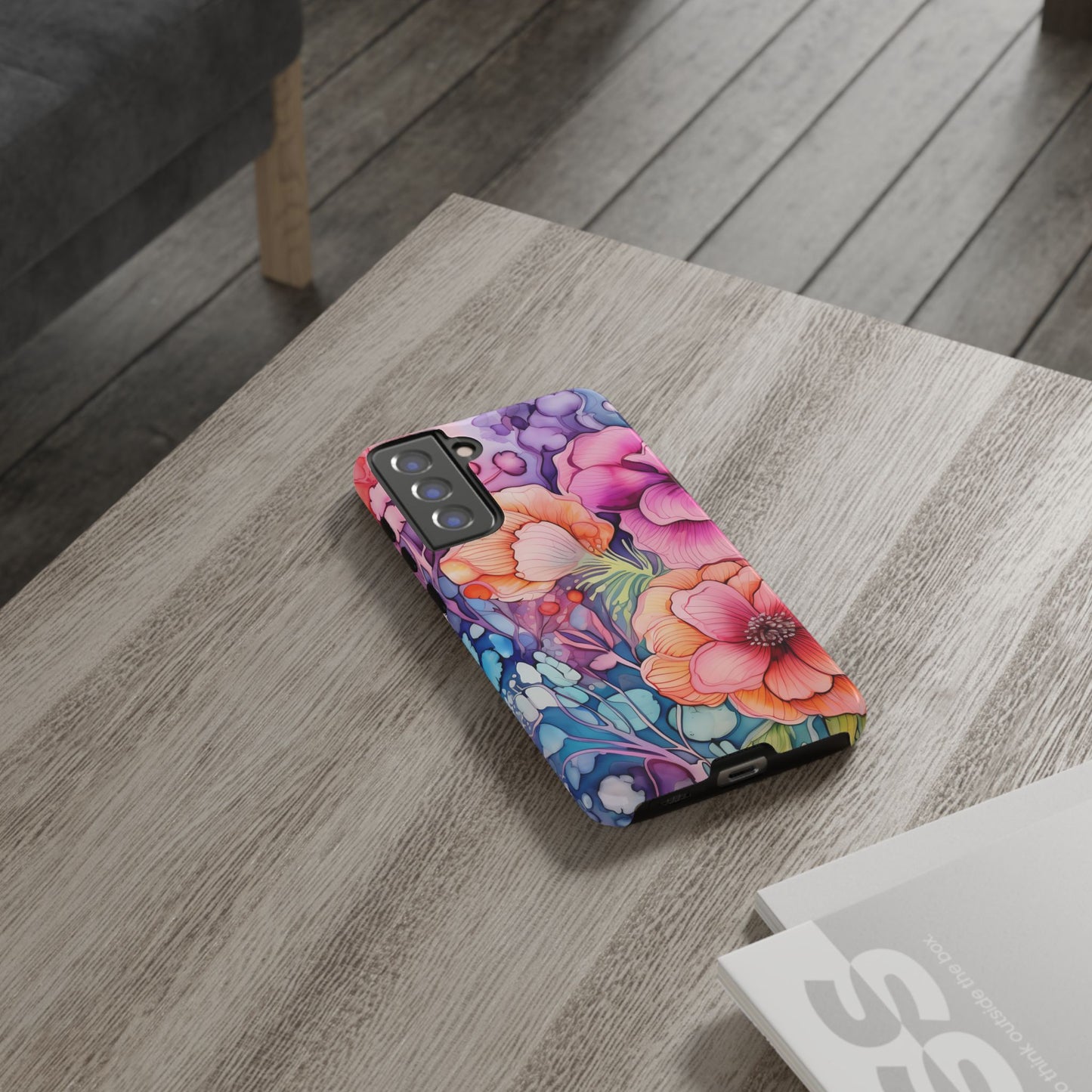 Bright Watercolor Floral Splash iPhone Series Case – Bold Artistic Design