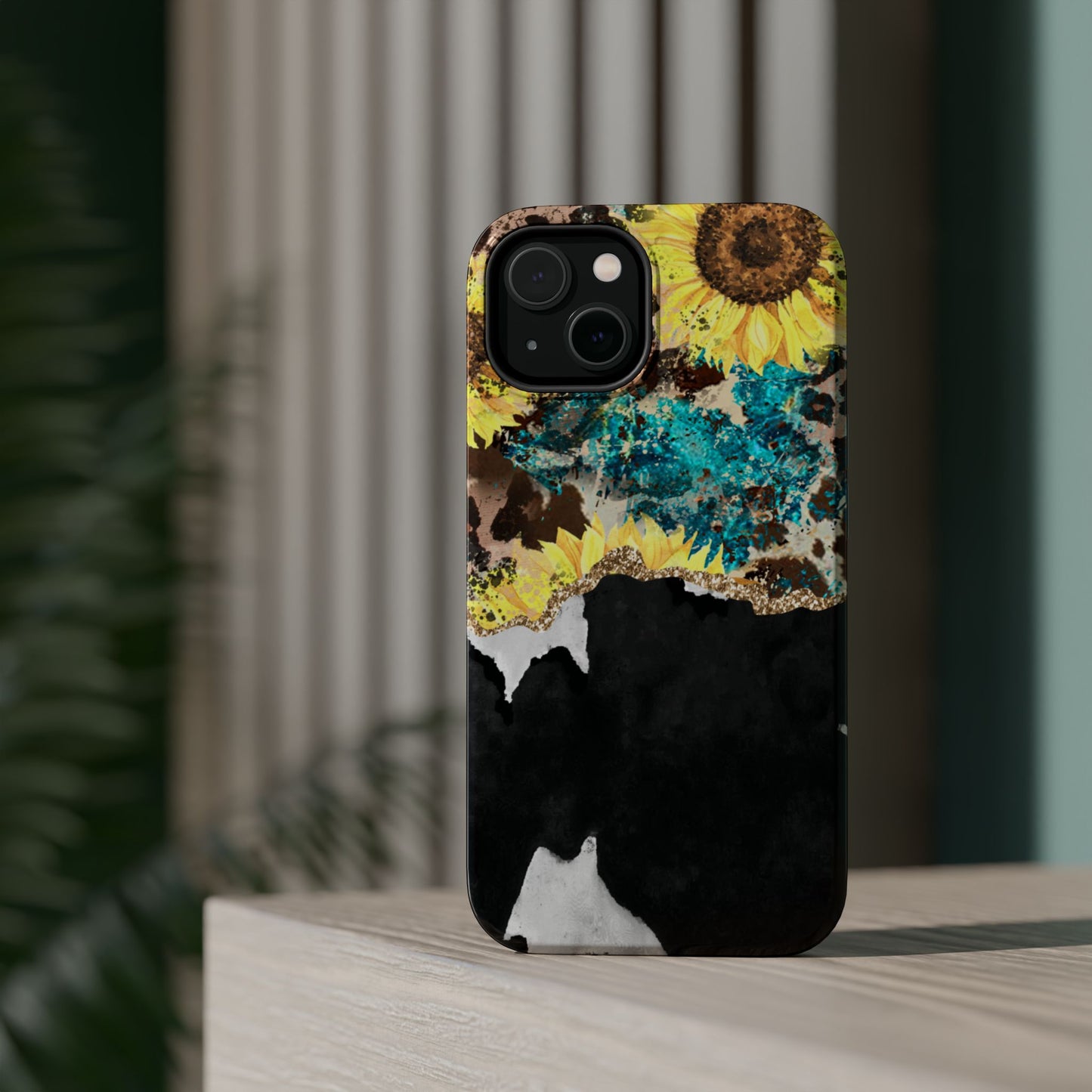 Rustic Sunflower Leopard Glam - MagSafe iPhone Series Case