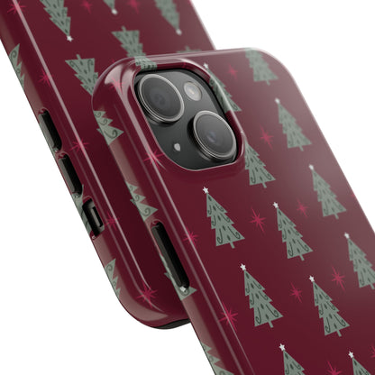 Retro Christmas Tree Pattern – iPhone Series Case