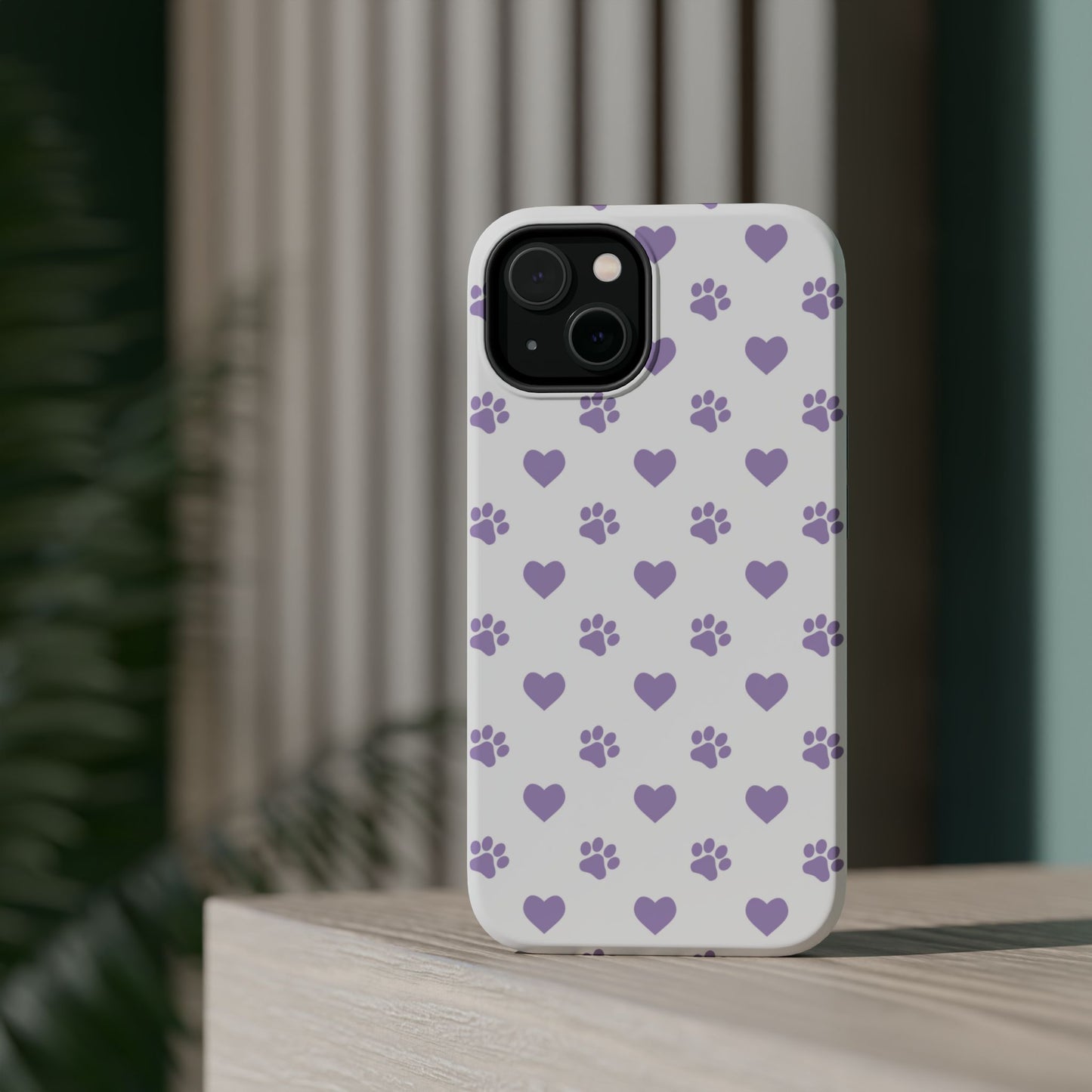 Paw Prints & Hearts – MagSafe iPhone Case with Adorable Pet-Lover Design