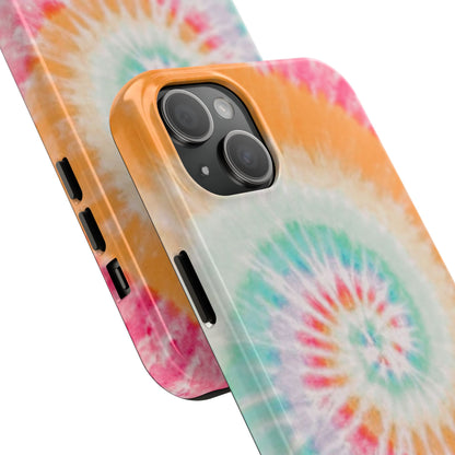 Pastel Swirl Tie-Dye iPhone Case – Soft & Minimalistic Style