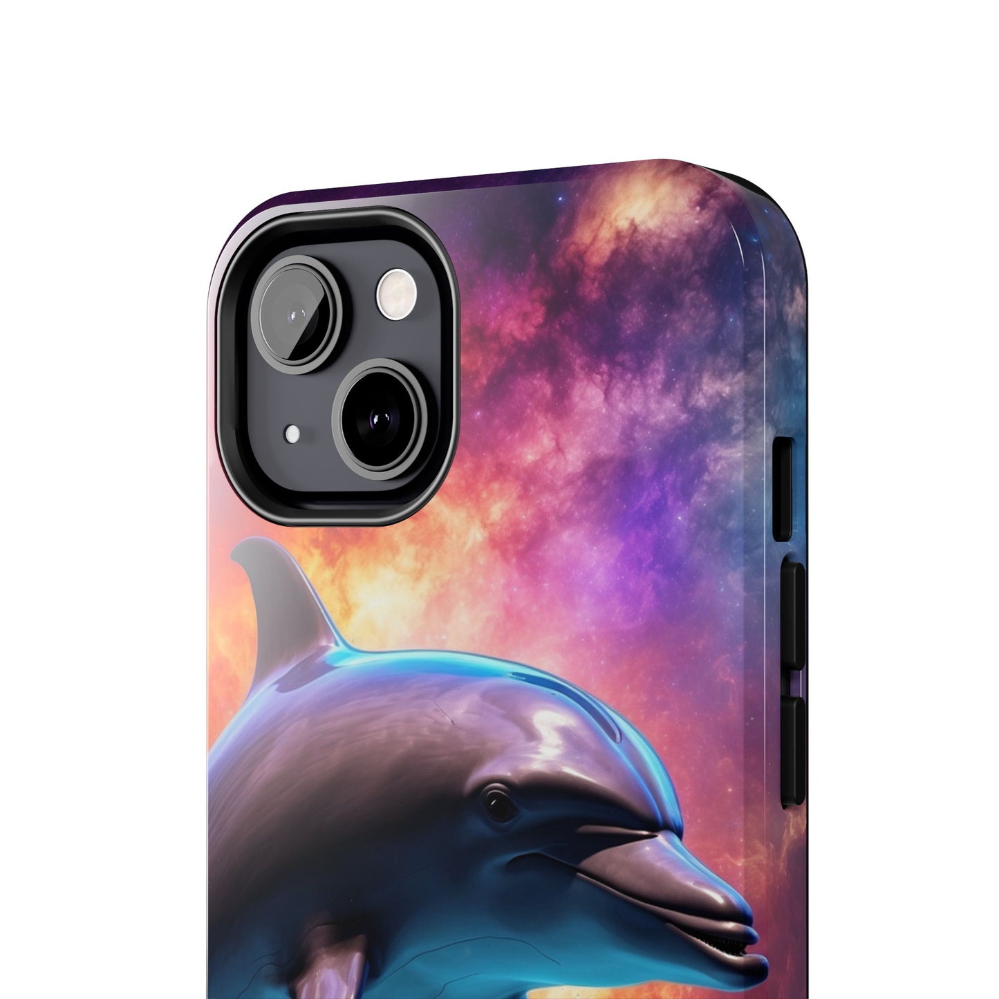 Cosmic Dolphin Galaxy Art - iPhone Case