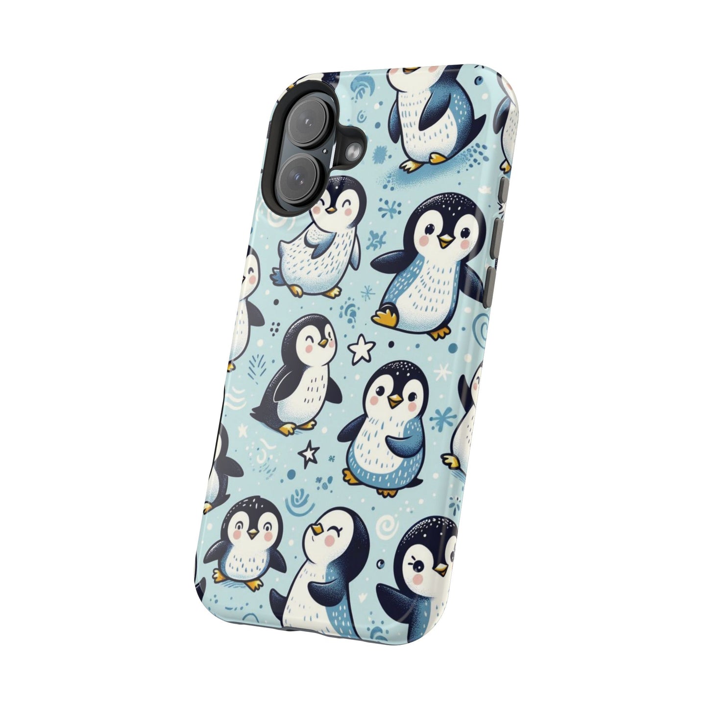 Cute Penguin Parade iPhone Case