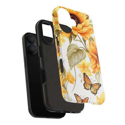 Sunflower & Butterfly Bliss - iPhone Series Case