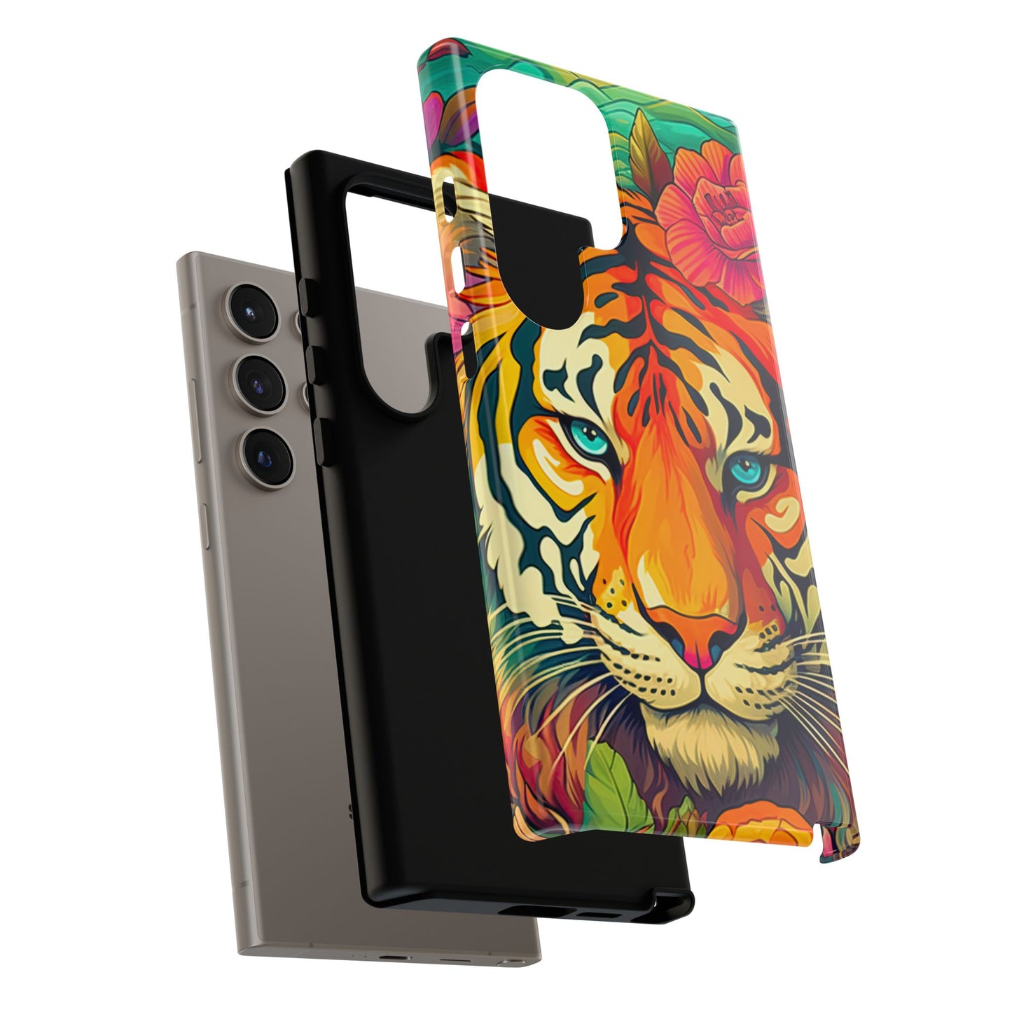 Fierce Rainbow Tiger Art - Samsung Galaxy Case