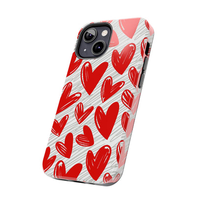 iPhone Case: Whimsical Heart Doodle