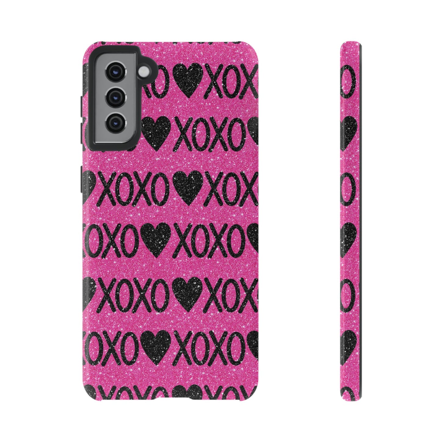 XOXO Glitter Hearts Samsung Case