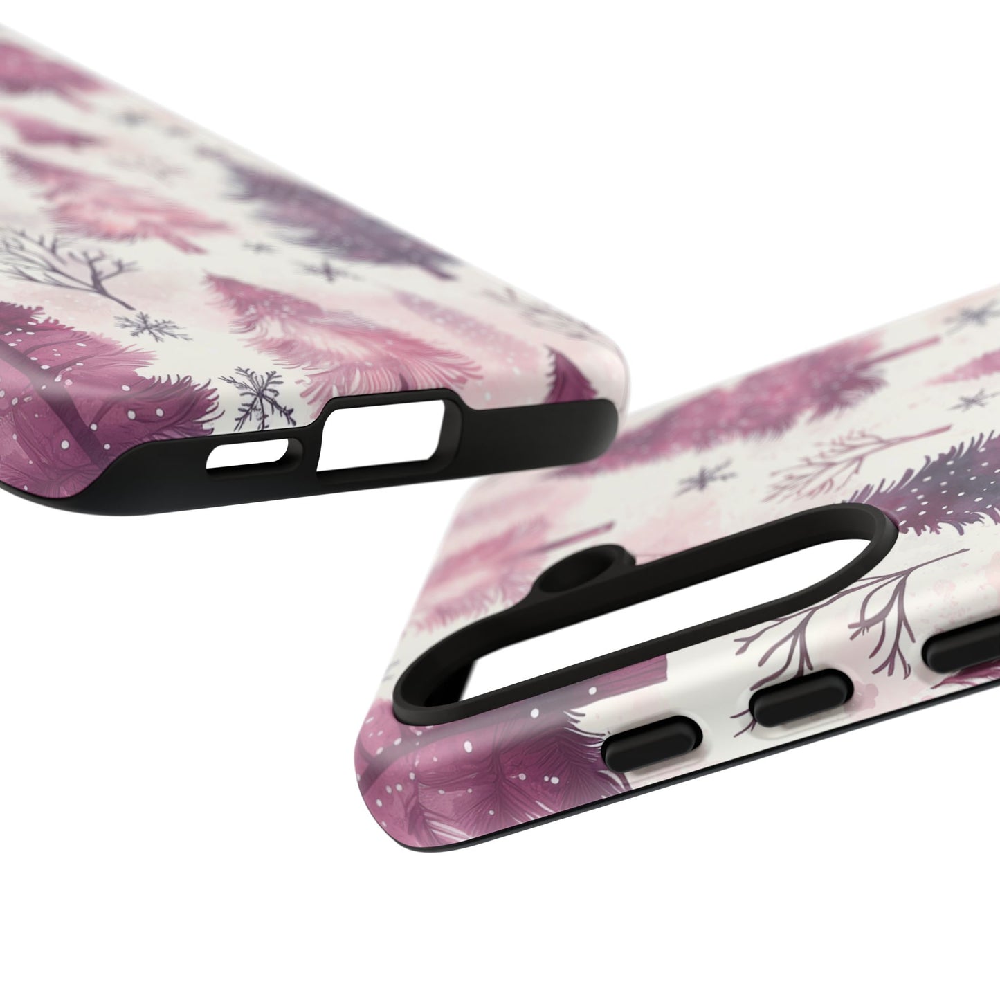 Winter Wonderland Purple Christmas Trees –Samsung Galaxy Series Case