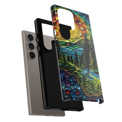 Radiant Forest Sunset Samsung Galaxy Case – Artistic Landscape Design