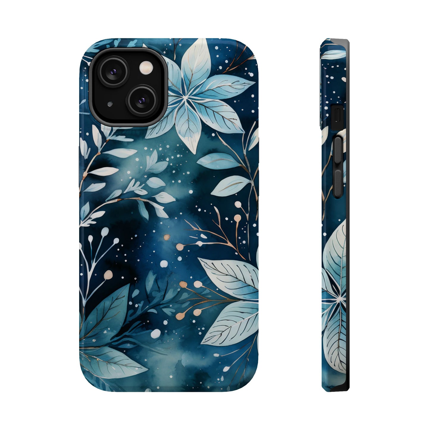 Midnight Frost Botanical – MagSafe iPhone Case