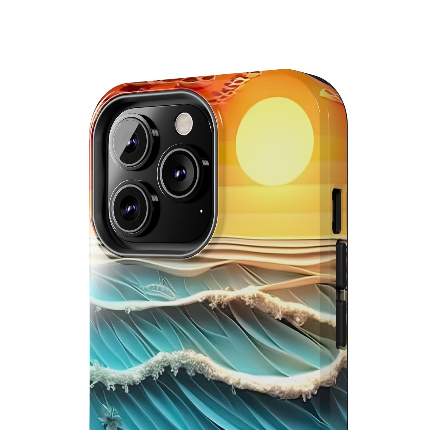 Tropical Sunset Paper Art Ocean – iPhone Series Case