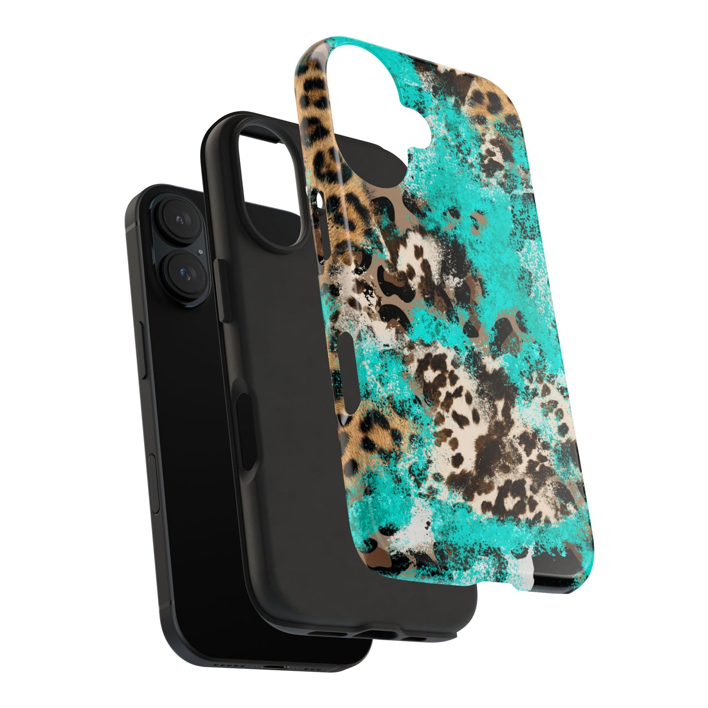 Aqua Splash Leopard - iPhone Series Case