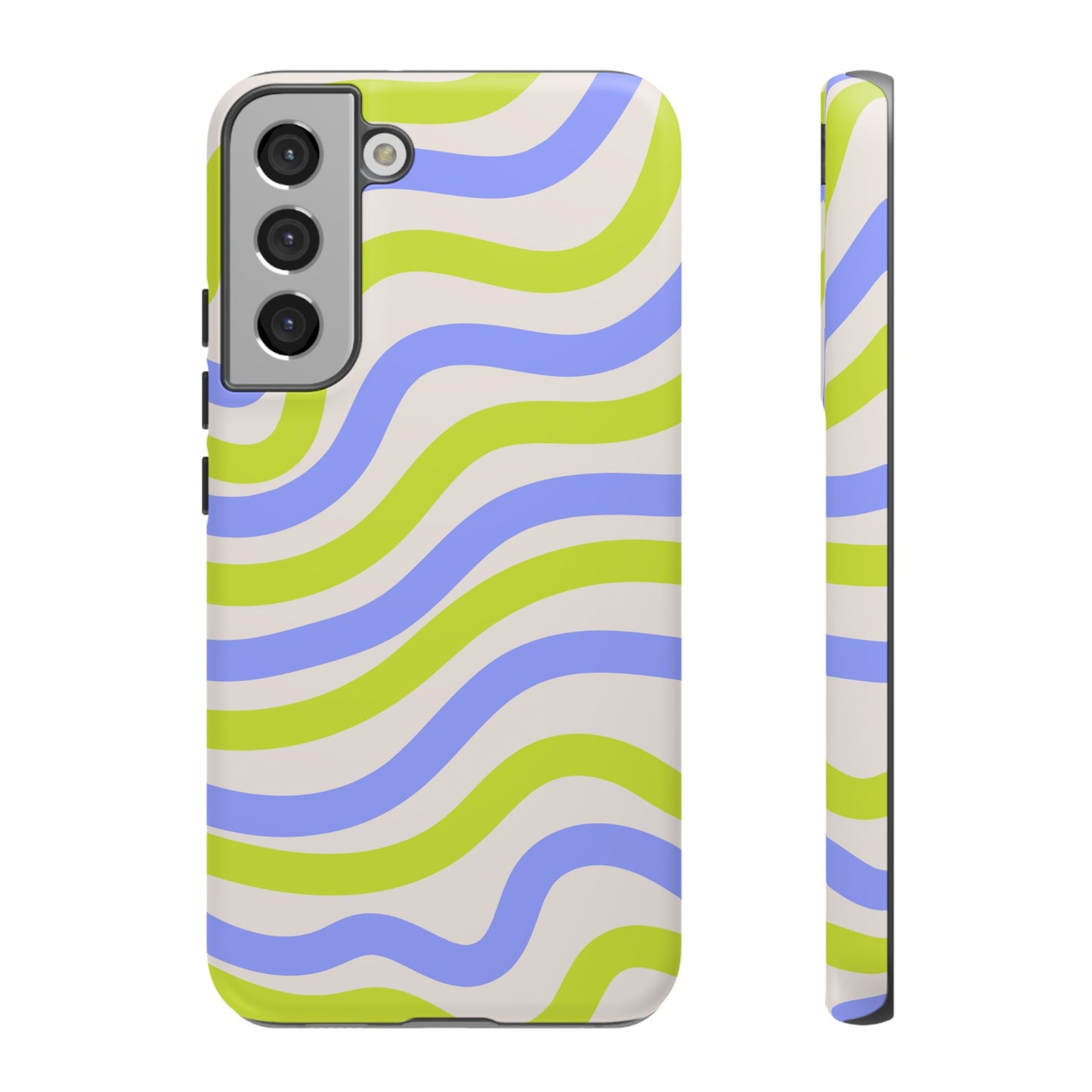 Neon Wave Samsung Galaxy Case – Bold Dual-Layer Protection with 70s-Inspired Vibe