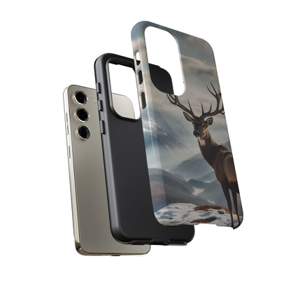 Alpine Majesty: Stag in Snow – Samsung Galaxy Case