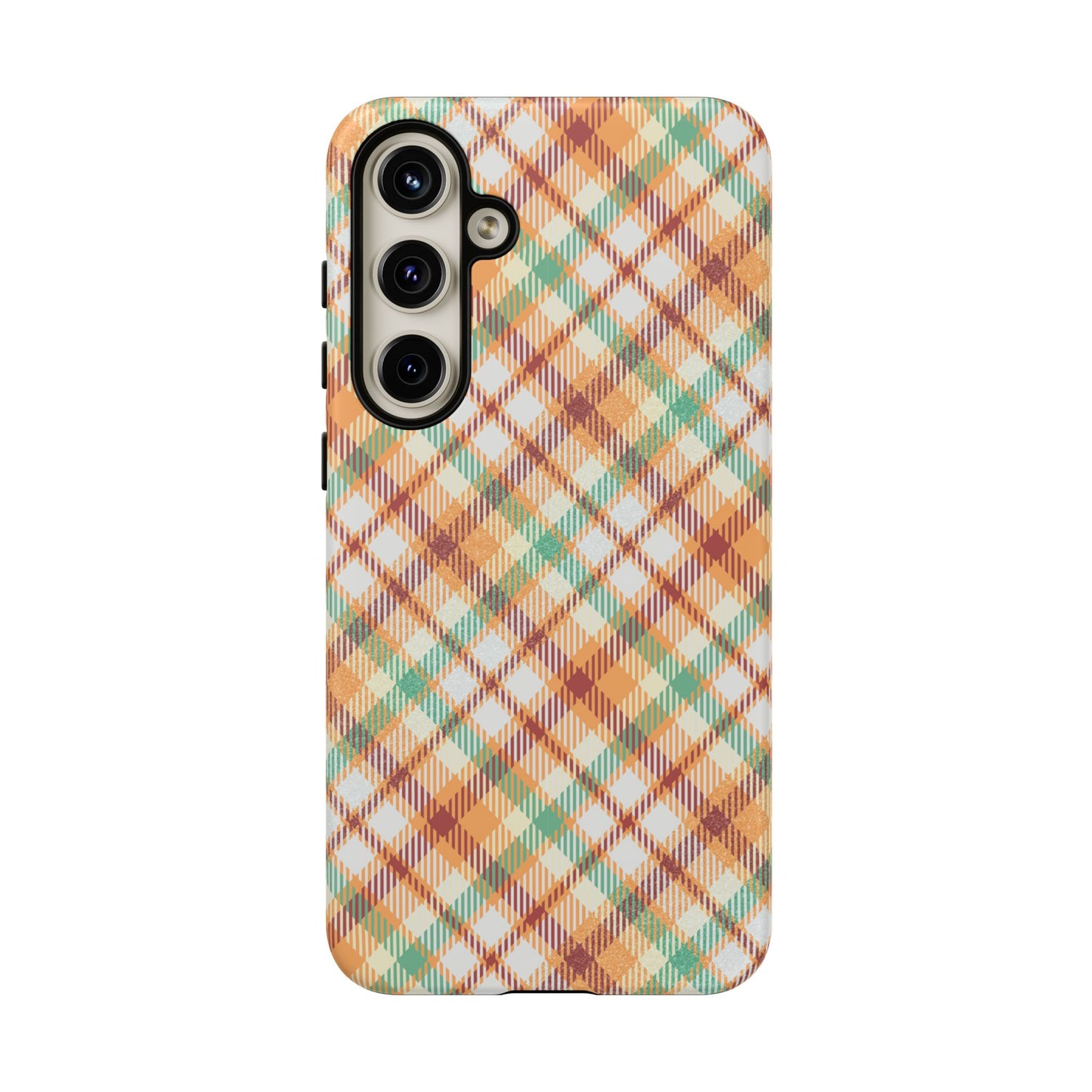 Samsung Galaxy Case - Autumn Harvest Plaid Design