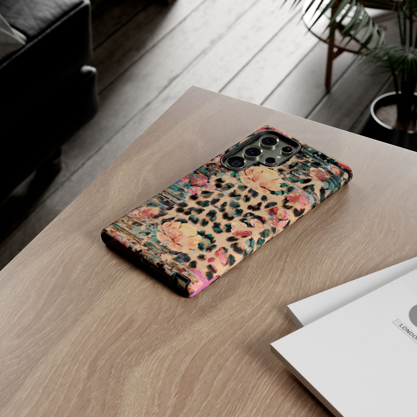 Rustic Floral Leopard - Samsung Galaxy Series Case