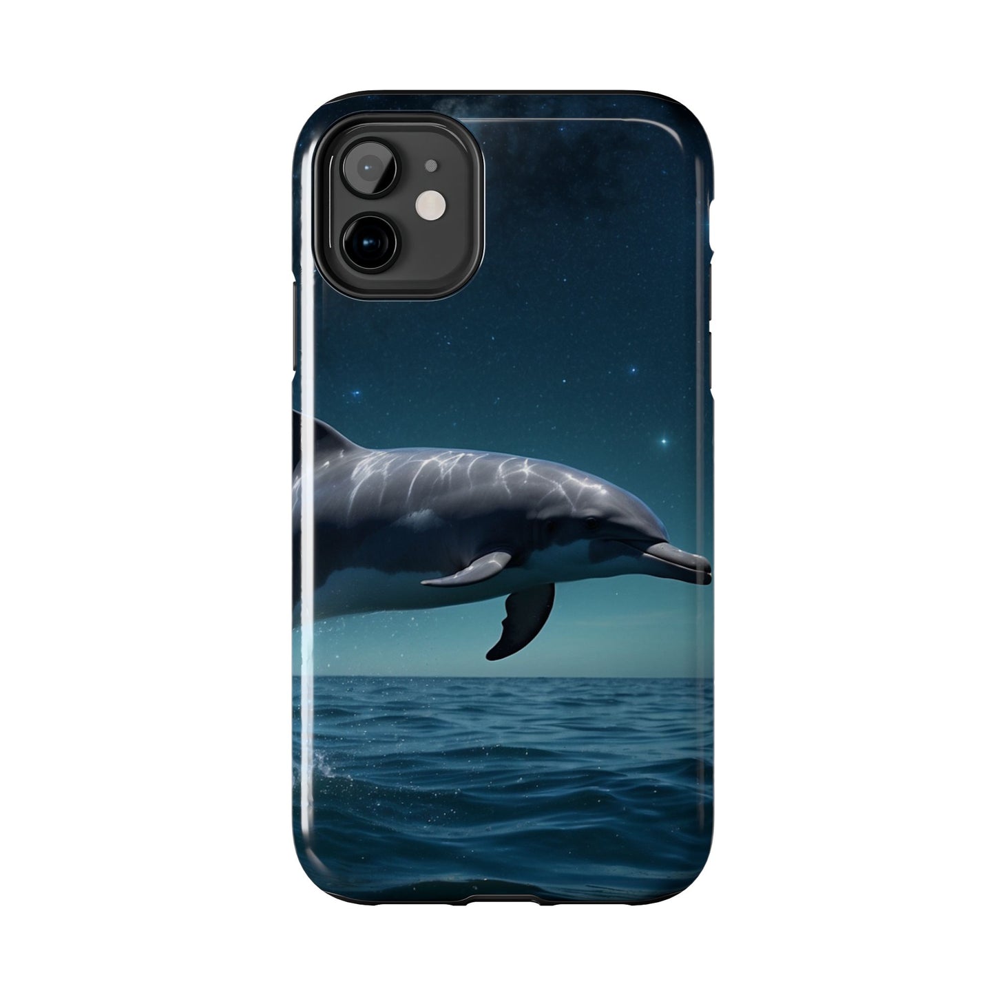 Midnight Ocean Dolphin - iPhone Case