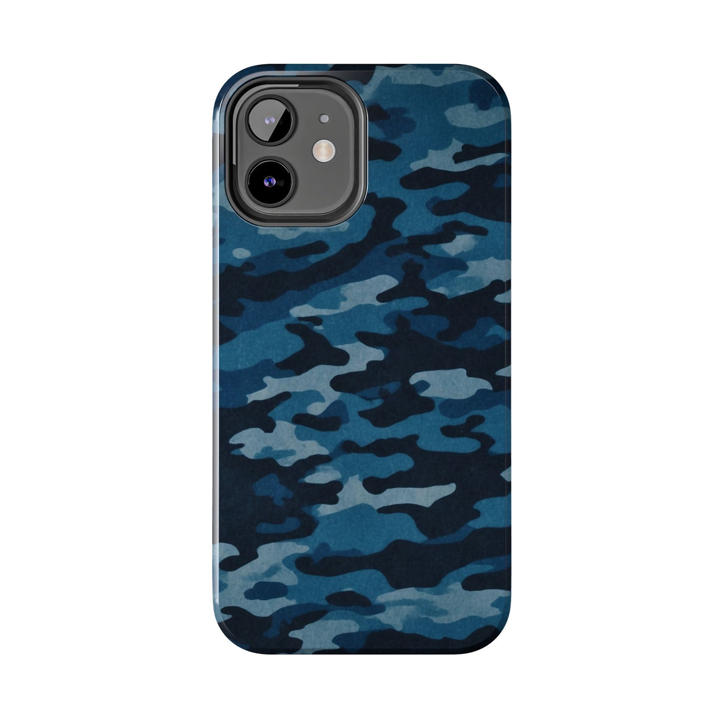 Dark Blue Camouflage – Stylish and Durable iPhone Case for Everyday Use