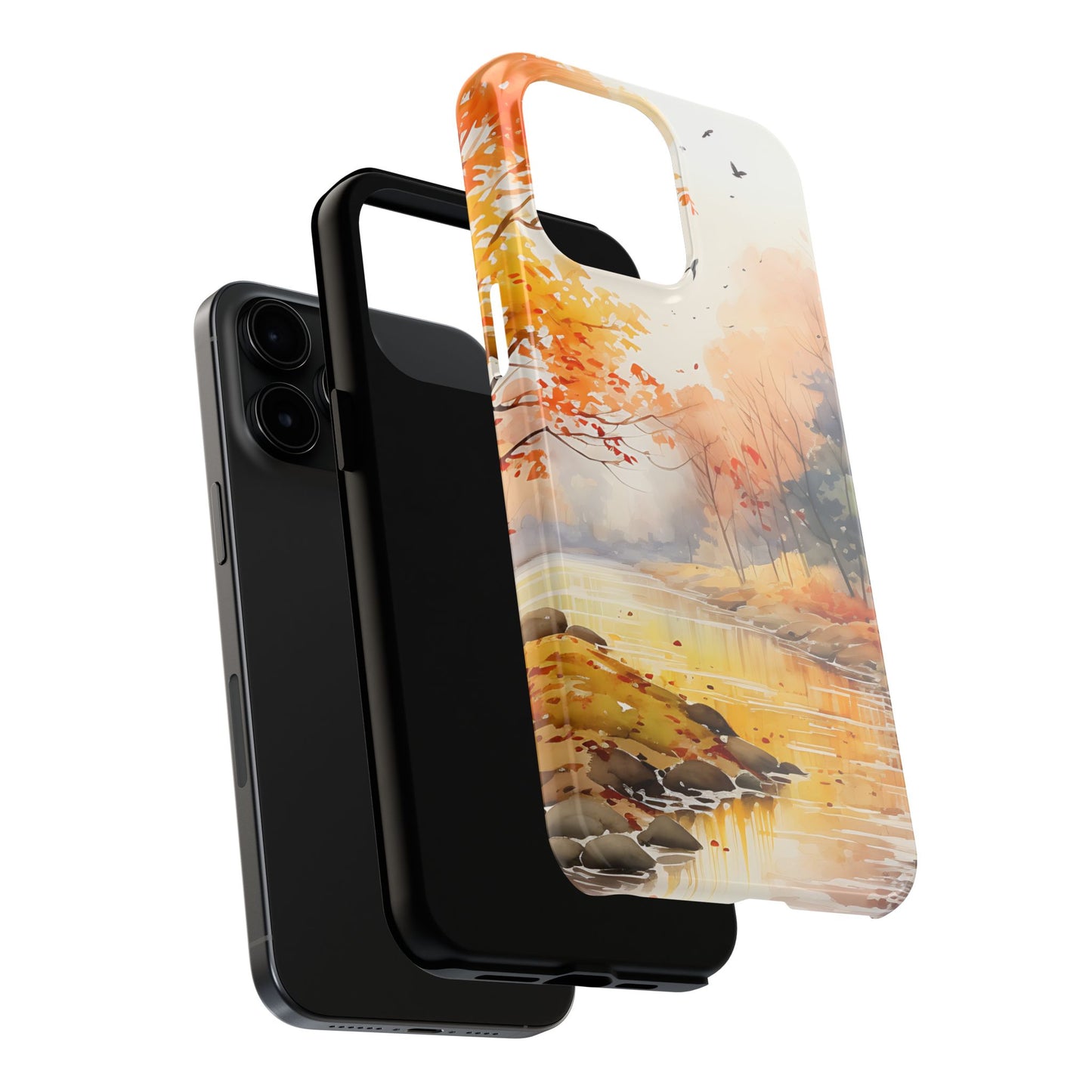 Autumn River Serenity – iPhone Case