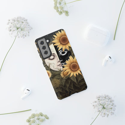 Sunflower Moon and Stars Samsung Galaxy Case – Ethereal Art Design