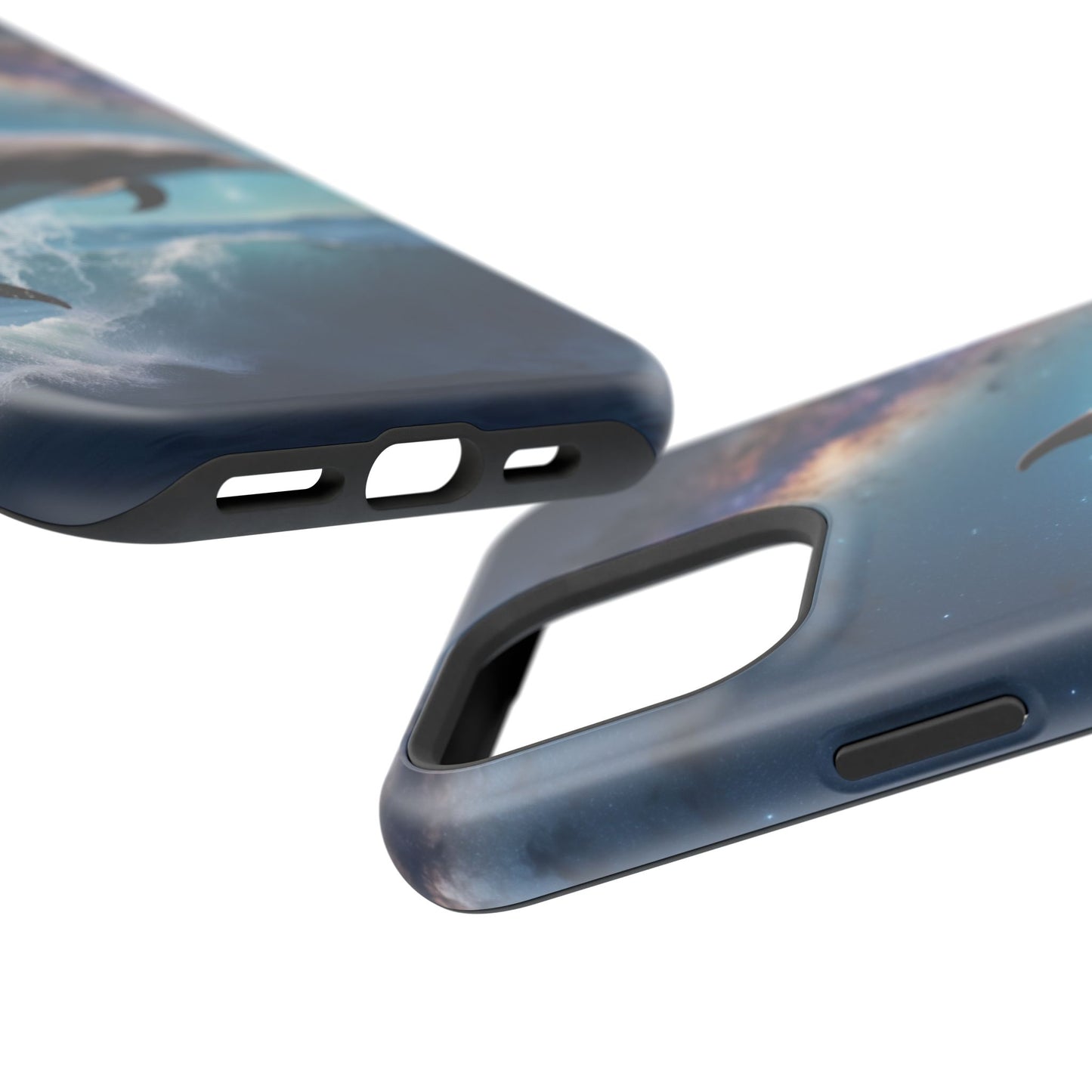 Dolphin Galaxy Splash - MagSafe-Compatible Case