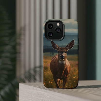 Rustic Meadow Deer – MagSafe iPhone Case