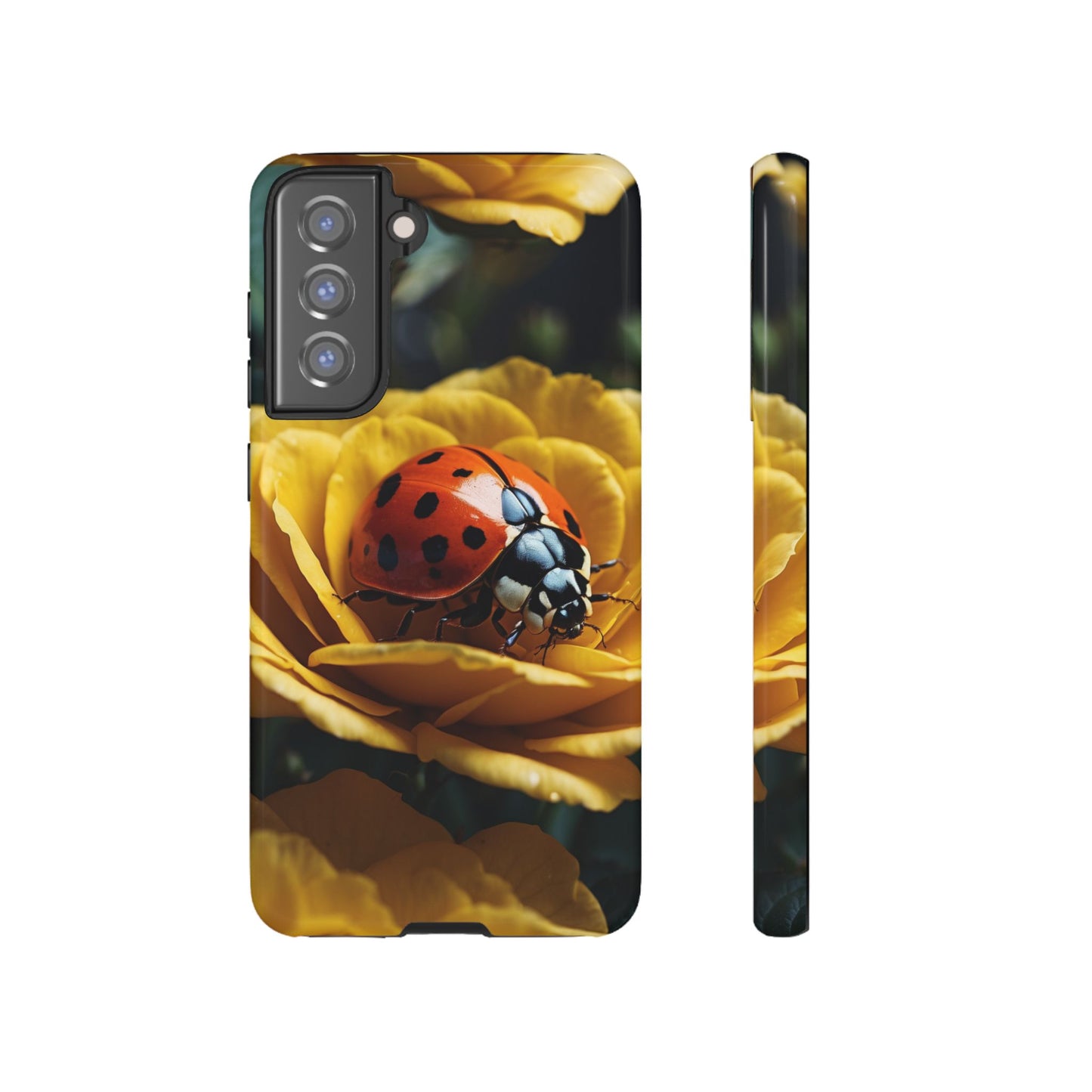 Samsung Galaxy Case: Ladybug on Yellow Petals