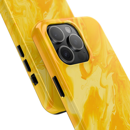 Luxe Yellow Marble iPhone Case – Stunning Golden Marble Texture