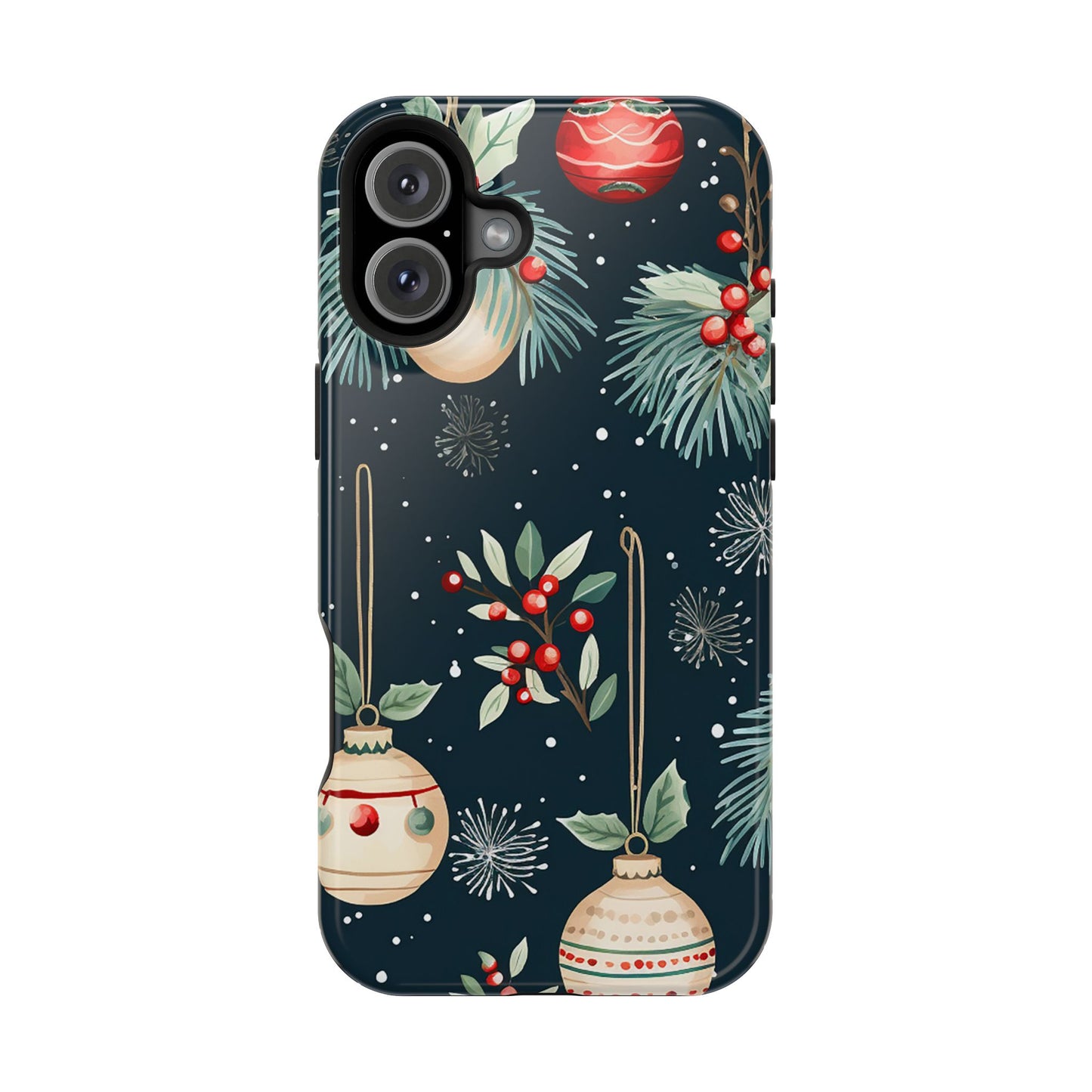 Elegant Christmas Ornaments and Pine - MagSafe iPhone Series Case