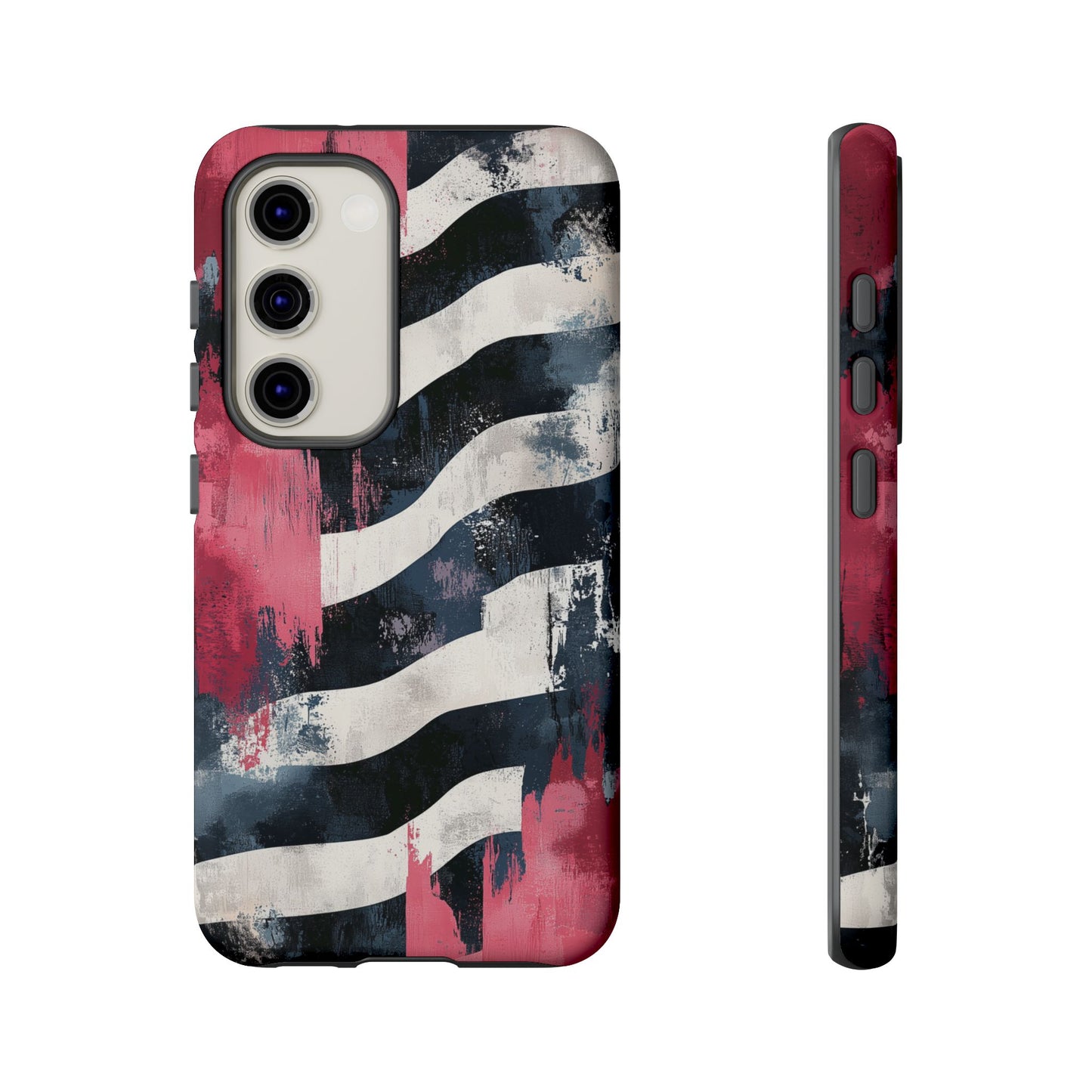 Blood Zebra Samsung Case – Bold Red & Black Pattern