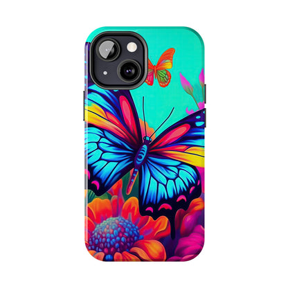 Vivid Butterfly & Floral Burst - iPhone Series Case