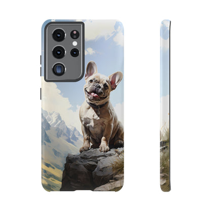 Frenchie iPhone Samsung Galaxy Phone Case! French Bull Dog Standing Proudly. Extremely Tough & Durable With Dual Layer Protection.