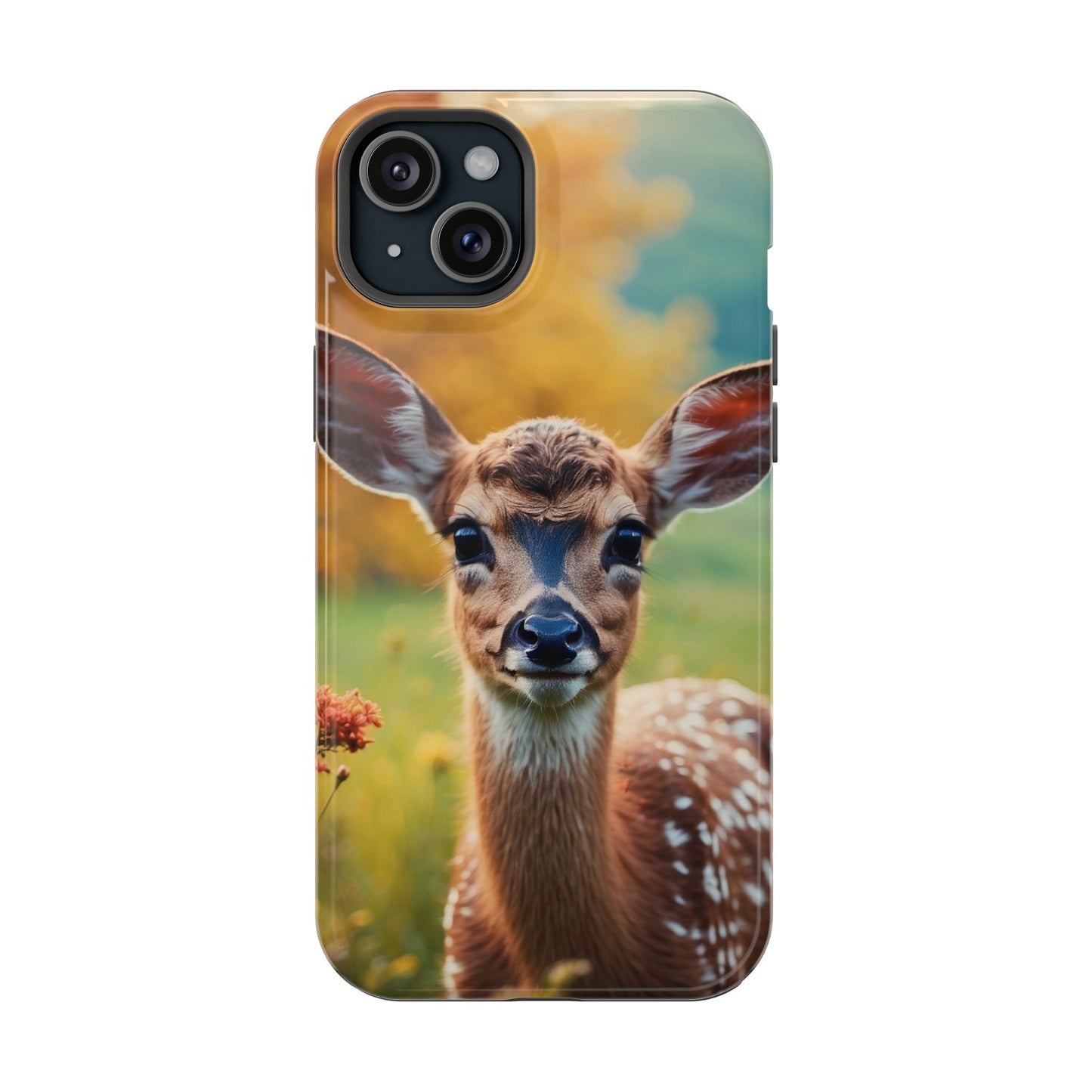 MagSafe-Compatible iPhone Case – Golden Meadow Fawn